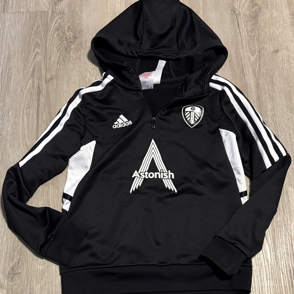 Adidas Black and White Pullover with Logo - Picture 1 of 3